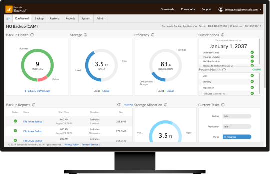 Backup Dashboard